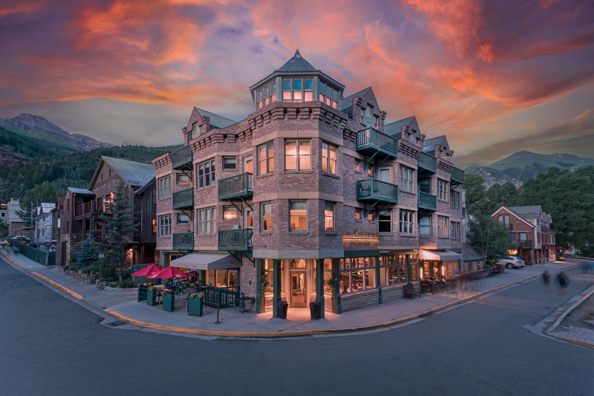 Hotel Columbia Telluride Summer Sunset Views